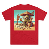 Kraken's Ink Beach Livin' Unisex Tri-Blend Crew Tee