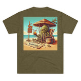 Kraken's Ink Beach Livin' Unisex Tri-Blend Crew Tee