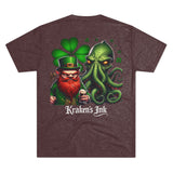 Kraken's Ink Leprechaun Unisex Tri-Blend Crew Tee