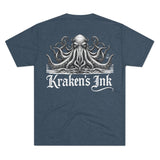 Kraken's Ink Portrait Unisex Tri-Blend Crew Tee