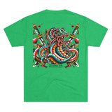 Kraken's Ink American Traditional Unisex Tri-Blend Crew Tee