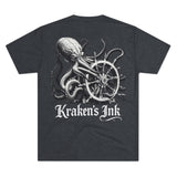 Kraken's Ink Ship Wheel Unisex T-Shirt