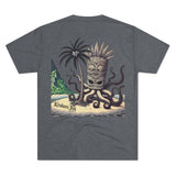 Kraken's Ink Tiki Island Unisex Tri-Blend Crew Tee